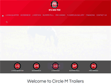 Tablet Screenshot of circlemtrailers.com